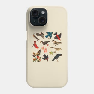 Vintage Birds Pattern Phone Case