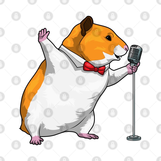 Hamster Singer Microphone Music by Markus Schnabel