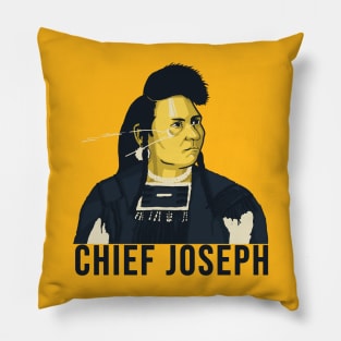 Chief Joseph Native American Vector Art 2 Pillow