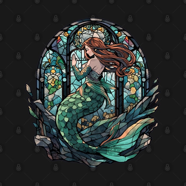 Stained Glass Mermaid by DarkSideRunners