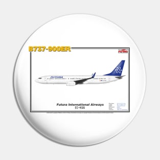 Boeing B737-900ER - Futura International Airways (Art Print) Pin