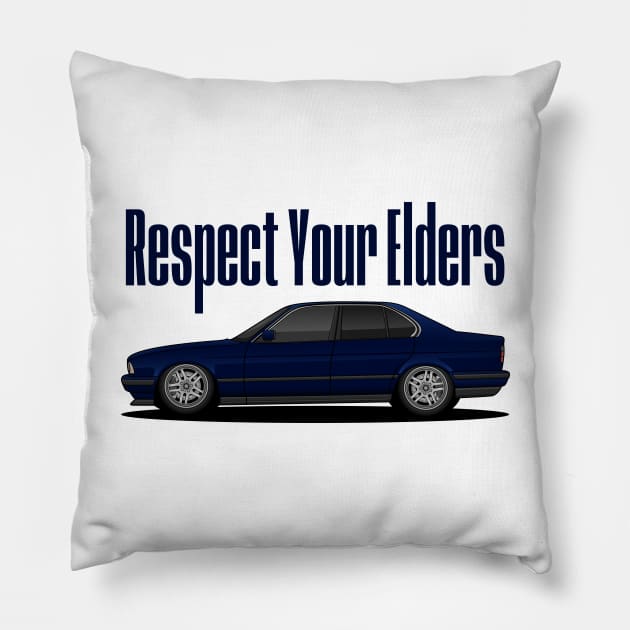 Blue E34 Pillow by turboosted