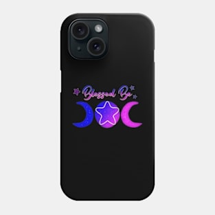 Blessed Be Triplemoon Abstract Night Edition Design Phone Case