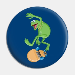 Kermit Skateboarding- pocket Pin