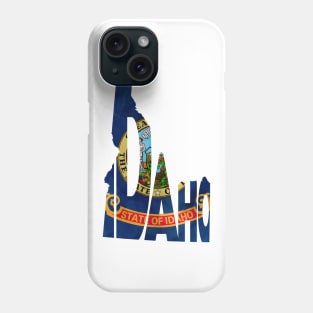 Idaho Typo Map Phone Case