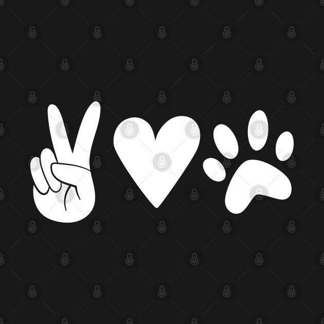 Peace Love Paw by la'lunadraw