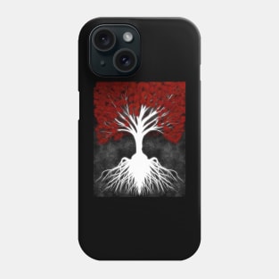 Yggdrasil with Red Leaves Phone Case