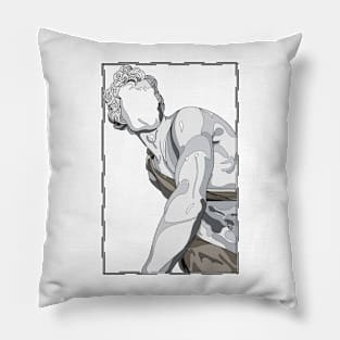 David - Faceless Colored Pillow