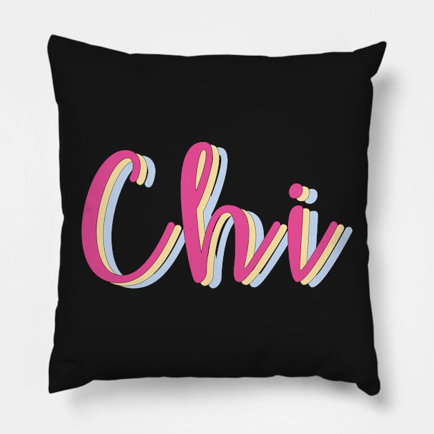 Chi Pillow by LFariaDesign