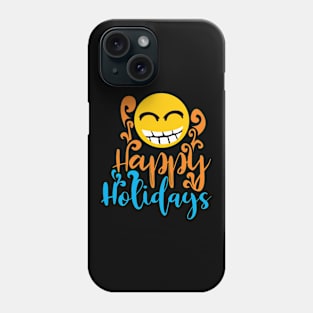 Happy Holiday Emoji Phone Case