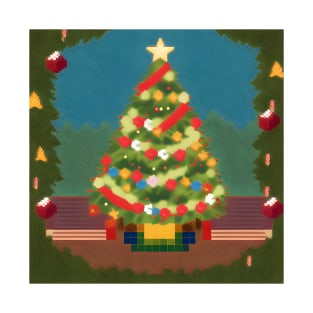 Christmas tree with presents around it T-Shirt