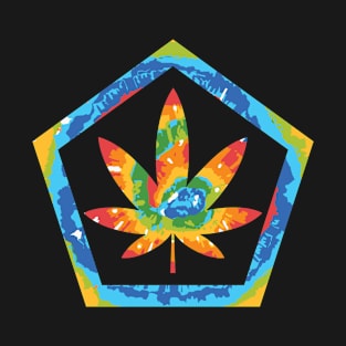 Tie Dye Cannabis Marijuana Hippie T-Shirt