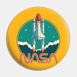 nasa retro Pin