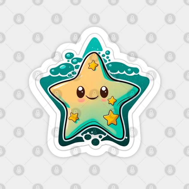 Cute sea star Magnet by NATLEX