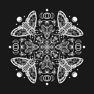 Spooky Moth Mandala T-Shirt