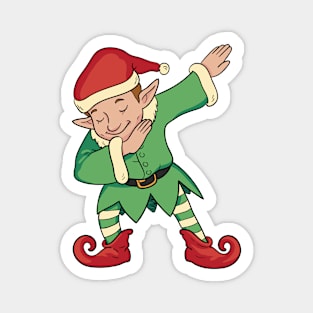 Cute Dabbing Elf Cartoon Magnet