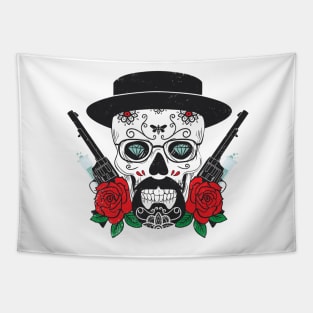 Heisenberg Mexican Skull Tapestry