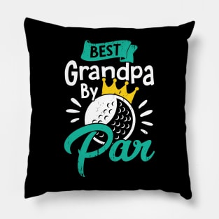 Best Grandpa By Par Golfing Grandfather Gift Pillow