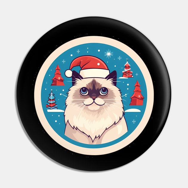 Birman Cat Xmas, Love Cats Pin by dukito