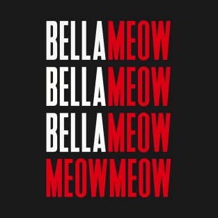 Bella Meow Black T-Shirt