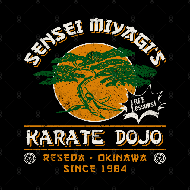 Sensei Miyagi's Karate Dojo by Alema Art