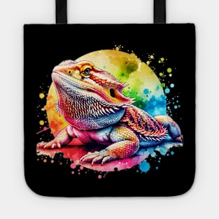 Watercolor Bearded Dragon Tote