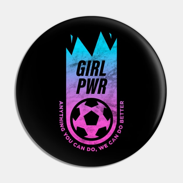 Girl Power, USA Women's Team, Play Like a Girl Pin by BooTeeQue