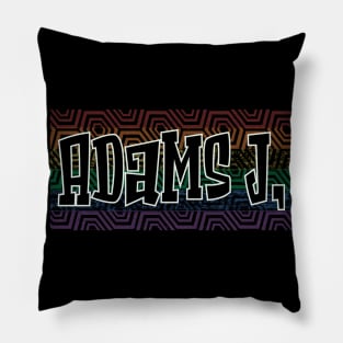 LGBTQ PATTERN AMERICA JOHN ADAMS Pillow