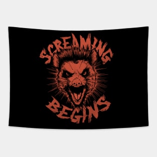 Screaming Begins - Possum 90s Inspired Tapestry