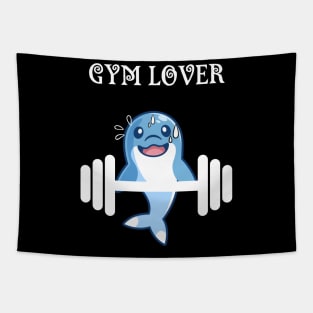 Dolphin Gym Lover Design Tapestry