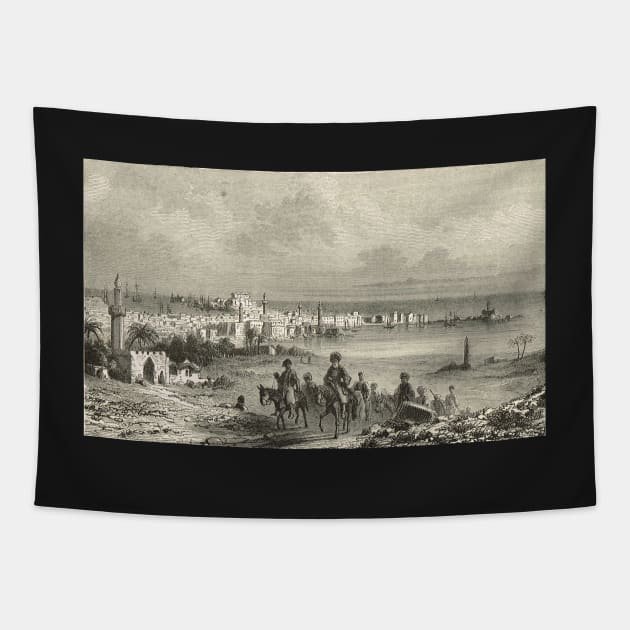 Alexandria, Egypt Tapestry by artfromthepast