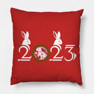 2023 Year of the Rabbit - Chinese Zodiac Chinese New Year 2023 Pillow