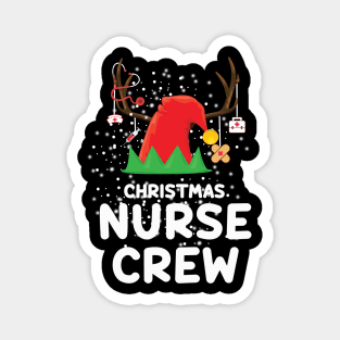 Christmas Nurse Crew ELF Hat Reindeer Merry Christmas Gift Magnet