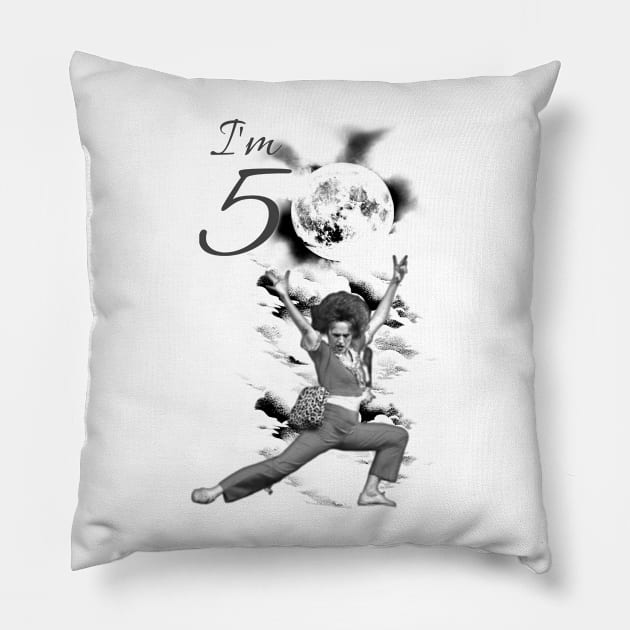 I'm 50 sally Pillow by Smriti_artwork