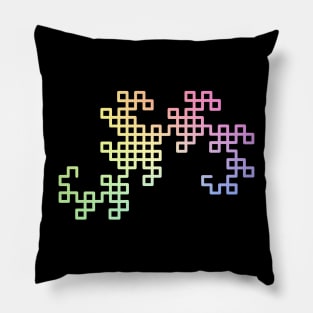 Dragon Curve Fractal Pillow