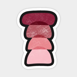 Shades of Pink Abstract Minimalism Magnet