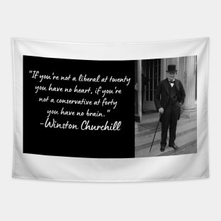 Wise Quote 8 - Winston Churchill Tapestry