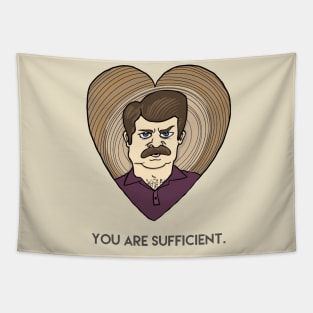 Romantic Ron You Are Sufficient Tapestry