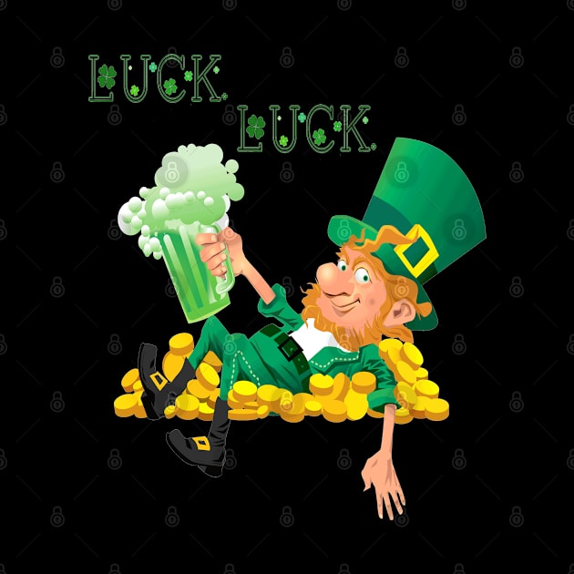 luck st patricks day , funny gift for patricks day by Aymoon05