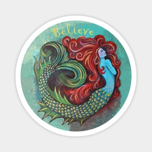 Mermaid Believe Magnet