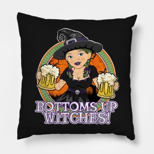 Bottoms Up Witches Pillow