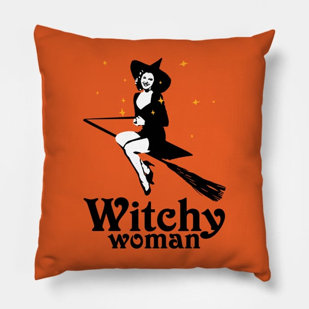 Witchy Woman Pillow by KewaleeTee