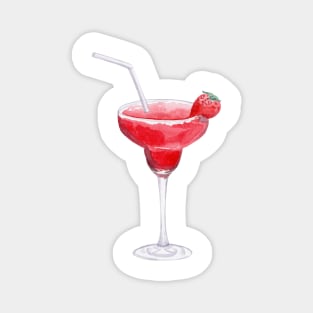 Strawberry daiquiri cocktail Magnet