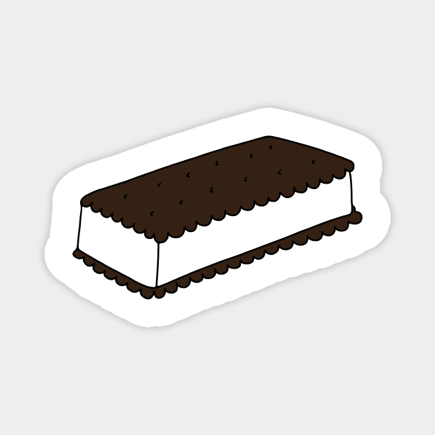 Ice Cream Sandwich Magnet by murialbezanson