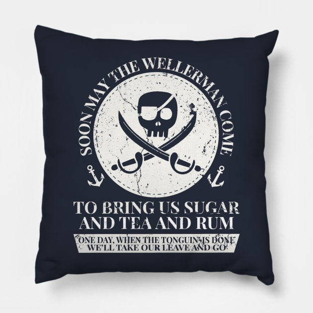 Wellerman Sea Shanty Tik Tok Pillow by RASRAP