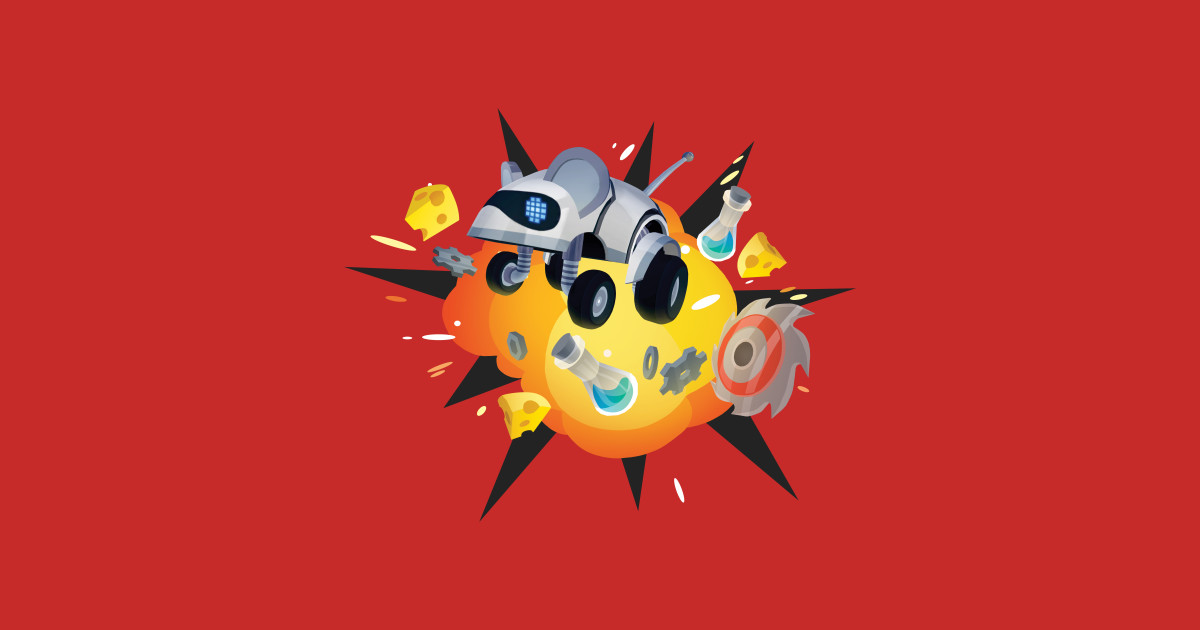 MouseBot Explosion - Video Games - T-Shirt | TeePublic