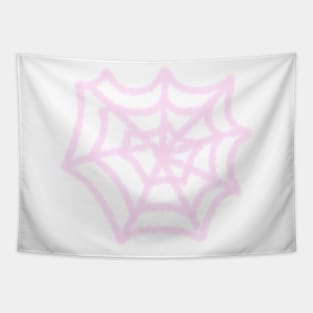 pink spider web pop art design Tapestry