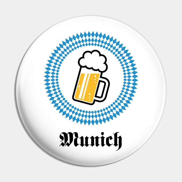 Munich 1 Beer (Bavaria Germany) Pin by MrFaulbaum