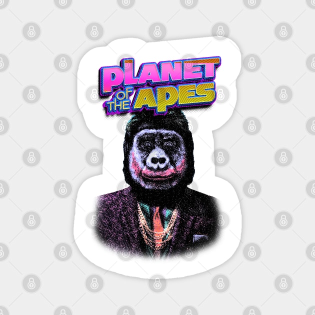 Planet Of The Apes - Engraving Style Magnet by Chase Merch