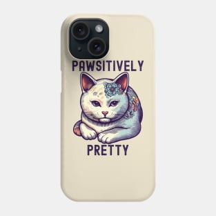 Pawsitively pretty Japanese cat Phone Case